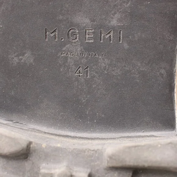 M. Gemi The Gianna Taupe Women's Size EU 41 Croco Printed Leather Slip On - Picture 3 of 10